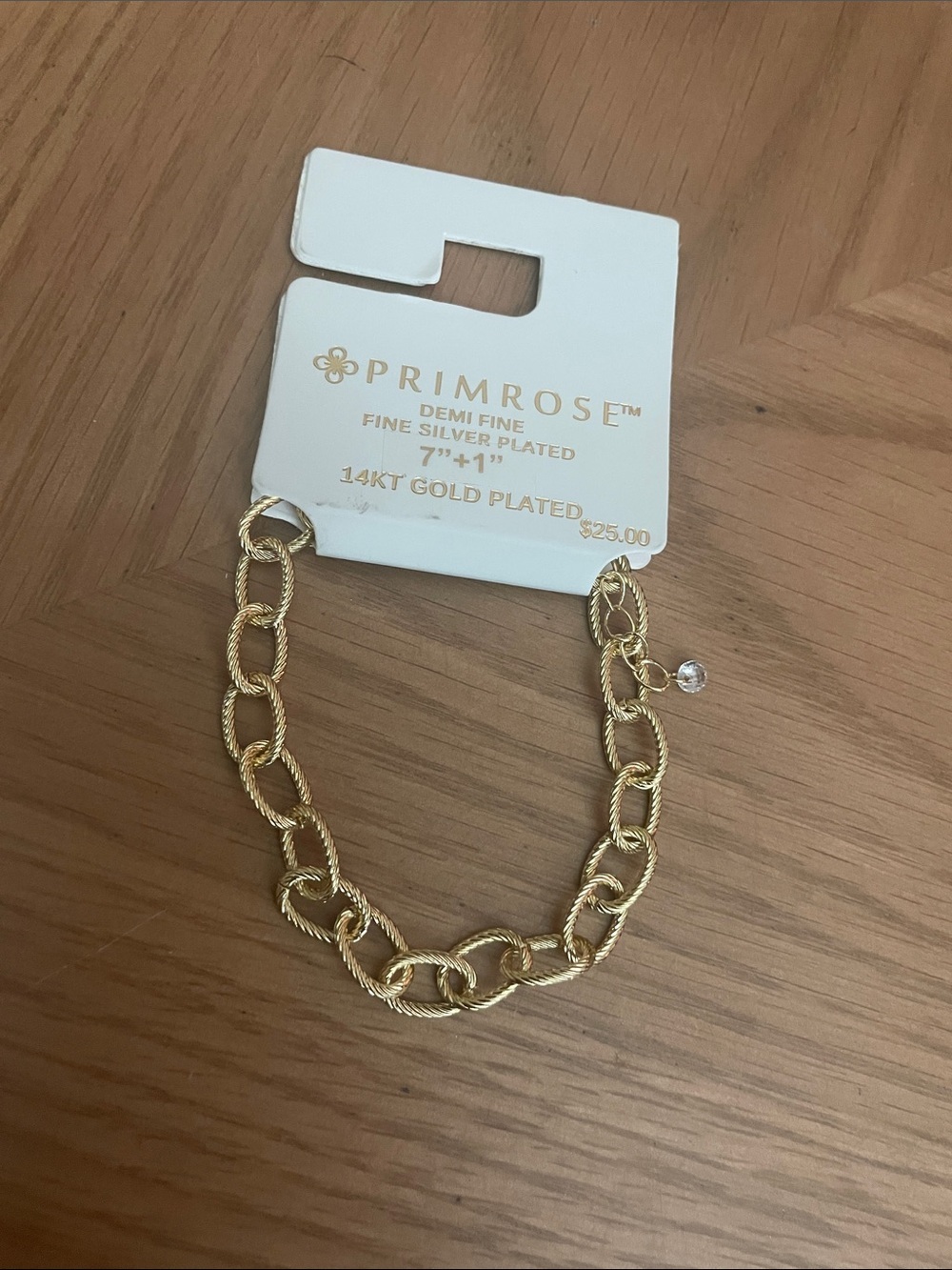 Primrose 14KT Gold-Plated Twisted Link Bracelet - Gold